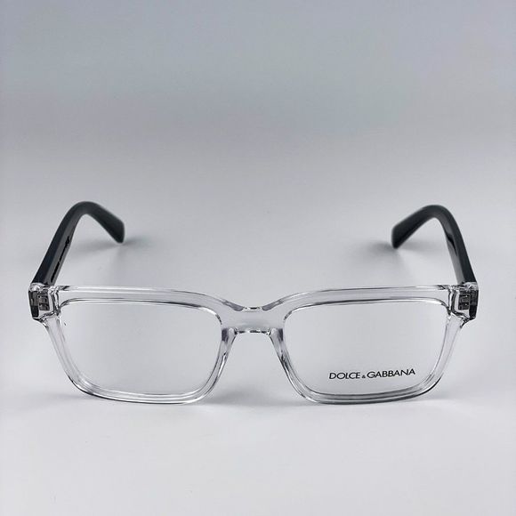 D&G DG5102 3133 Eyeglasses Crystal Black Rectangle Unisex - Picture 6 of 11